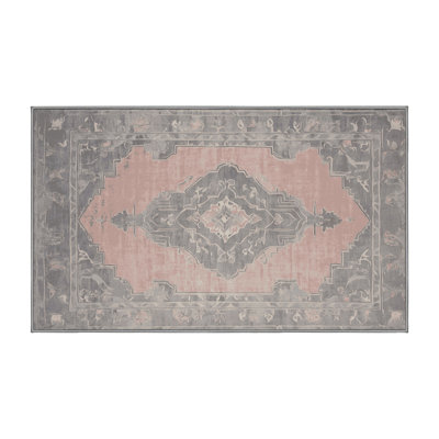 Tapis gris soyeux et moelleux