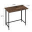 Petit bureau mobile pliable avec roulettes Table d'ordinateur roulante robuste pour ordinateur portable 31,5 po