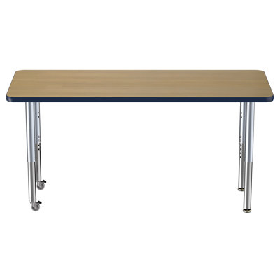 Table rectangulaire rectangulaire (24 x 60 po), pieds super réglables