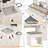 Farmhouse Vanity Desk - Makeup Table Set With Stool & Lights Mirror,Charging Station Dressing Table-537524922