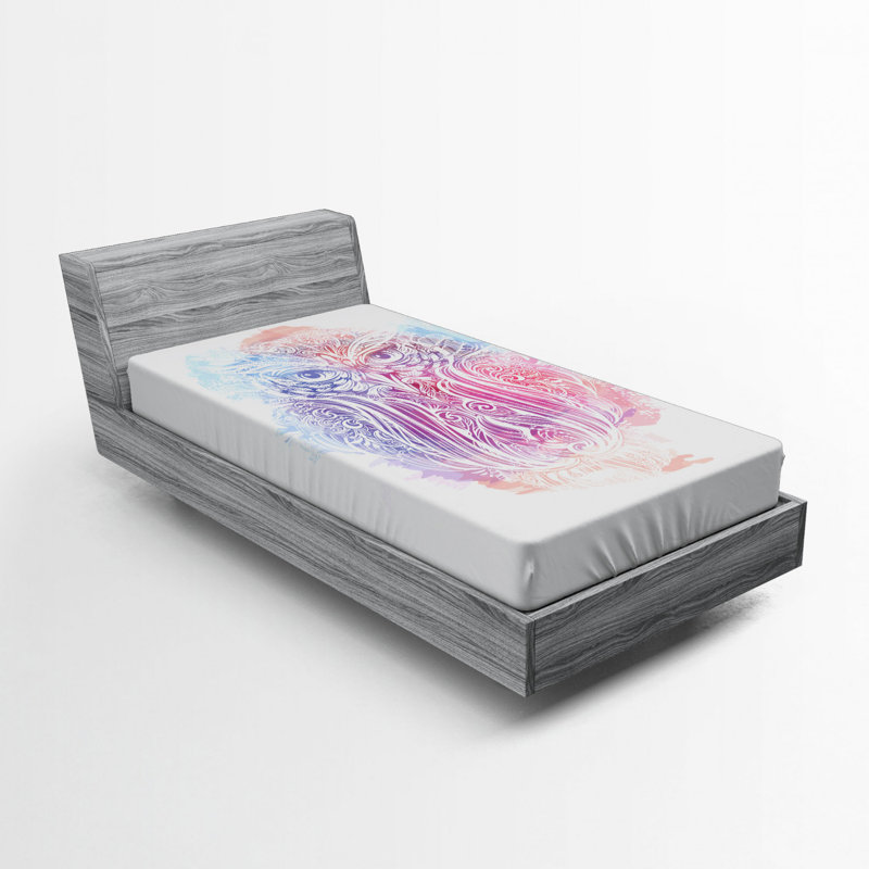 Owl Microfiber Fitted Sheet, Twin Fitted Sheet