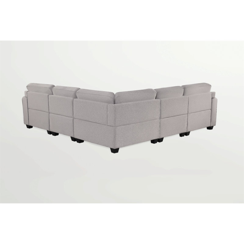8 pièces modulaires modulaires à compression flexibles, Gris