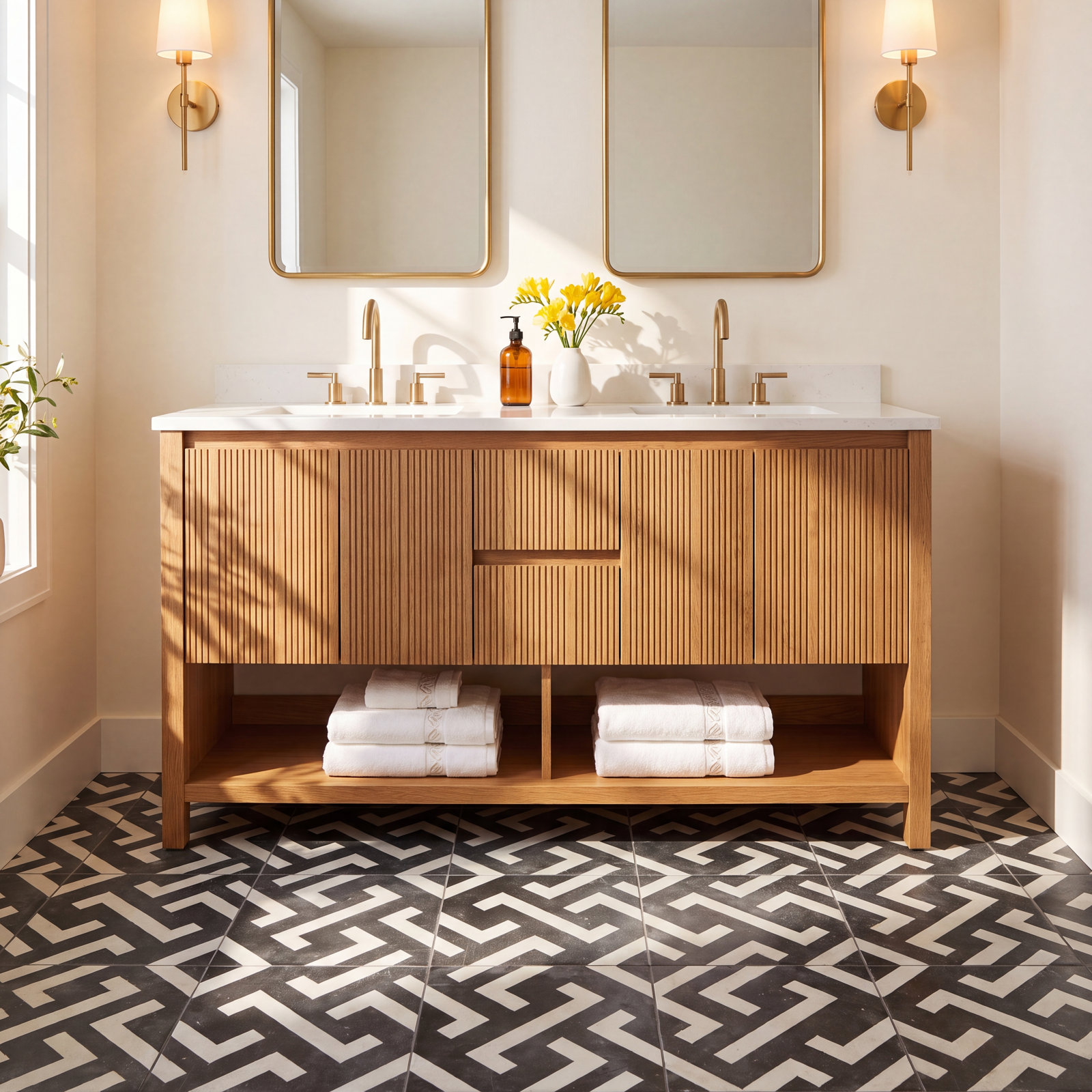 Anabella 9" x 9" Porcelain Patterned Tile
