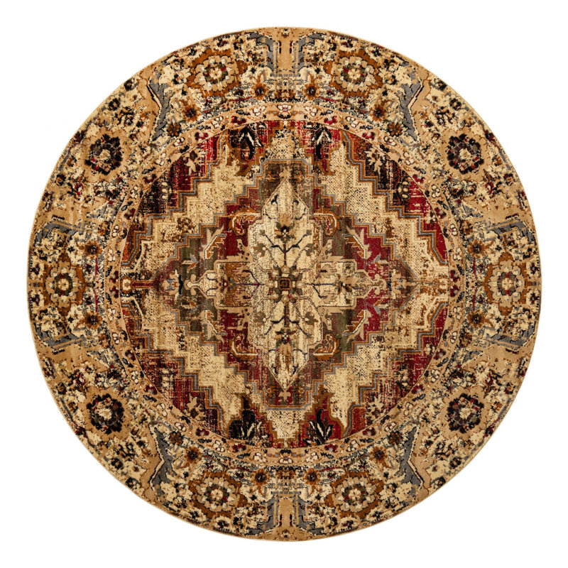 Alameda Oriental Indoor Rug, Round 7'10"
