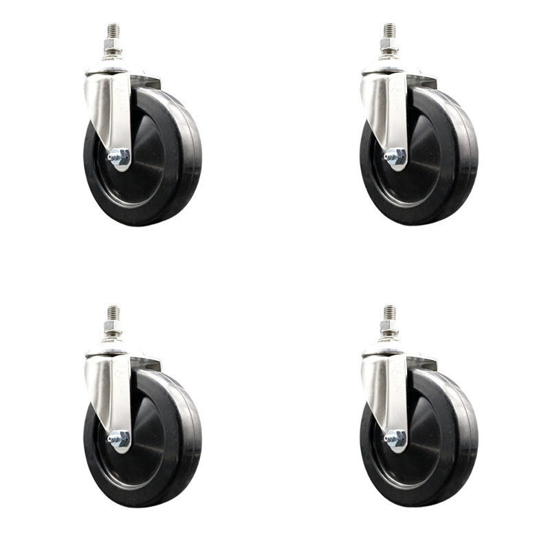 Hard Rubber Swivel Caster