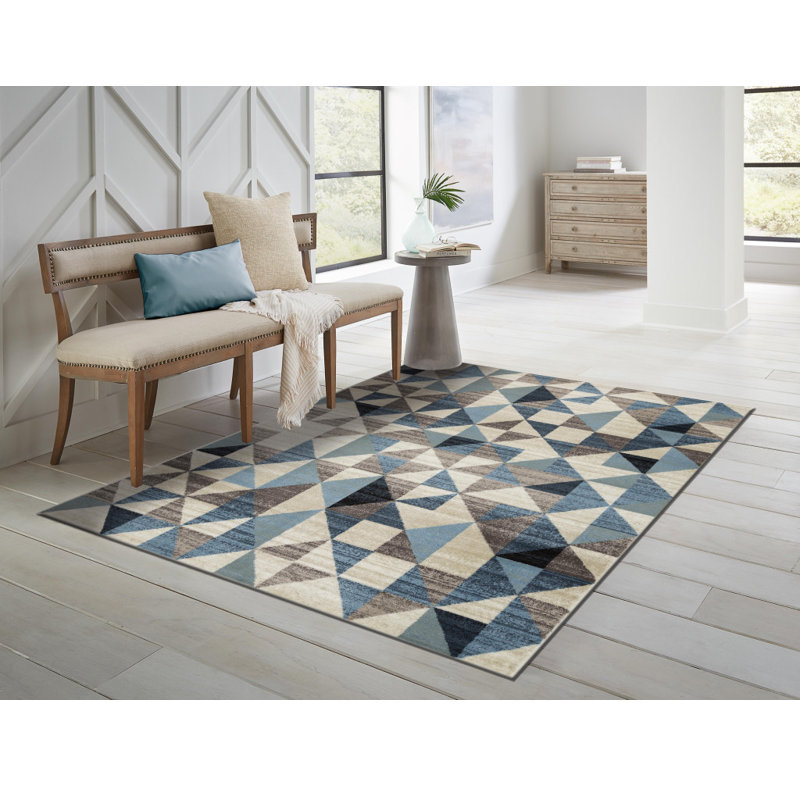 Jadarrius Performance Geometric Indoor Rug, Rectangle 8' x 11'