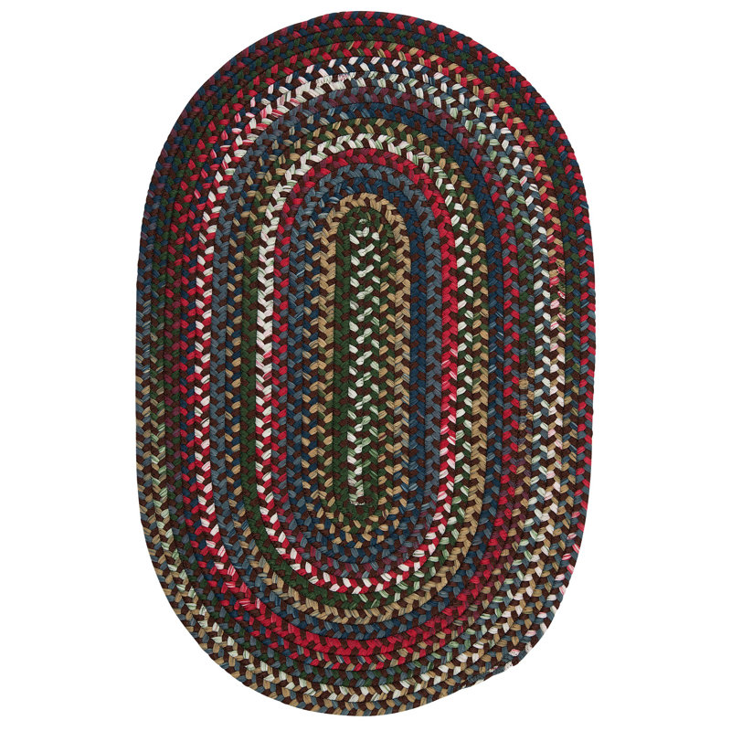 Tapis réversible Roxborough Park - brun selle, Ovale 9 pi x 12 pi