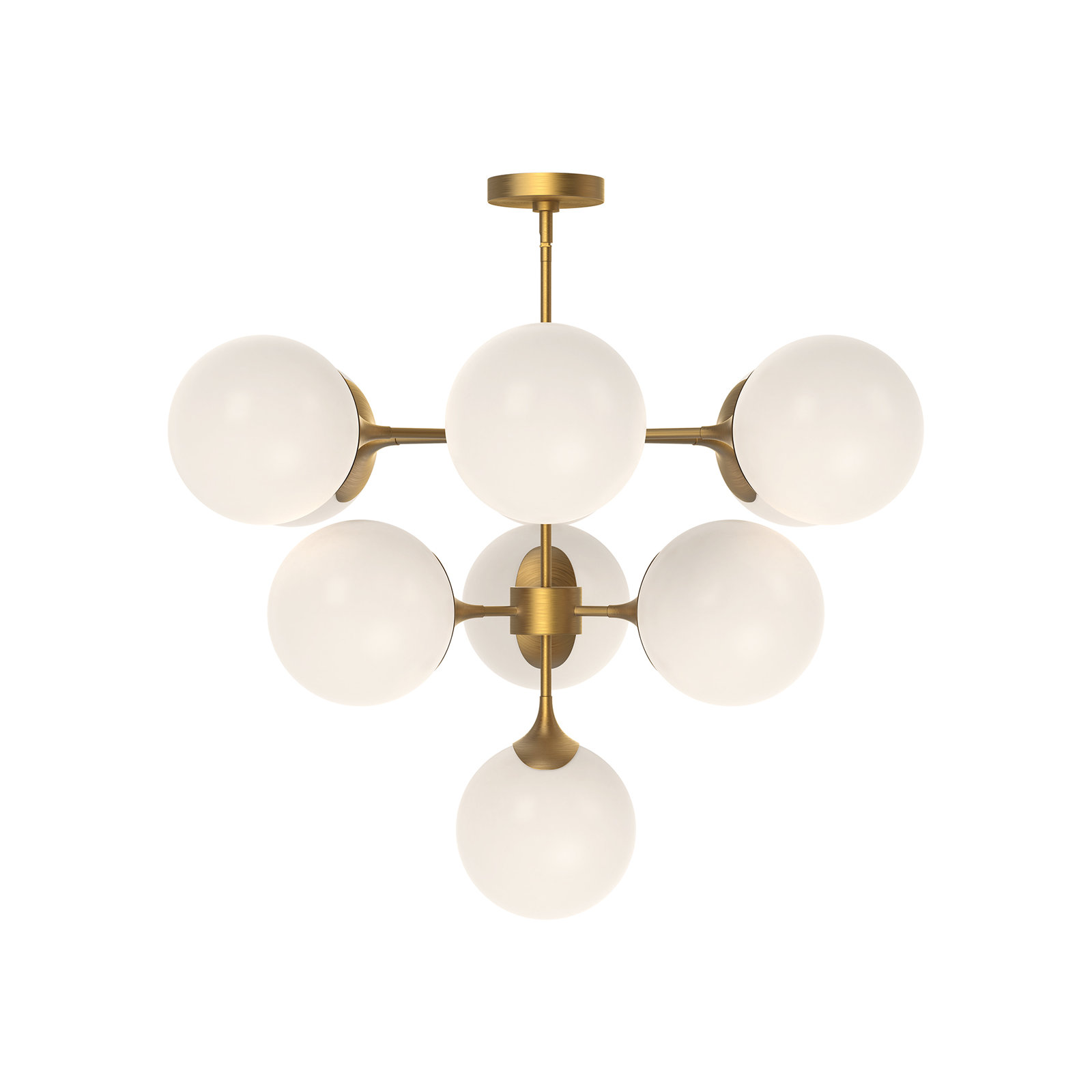 Nedra 10 - Light Chandelier, Aged Gold