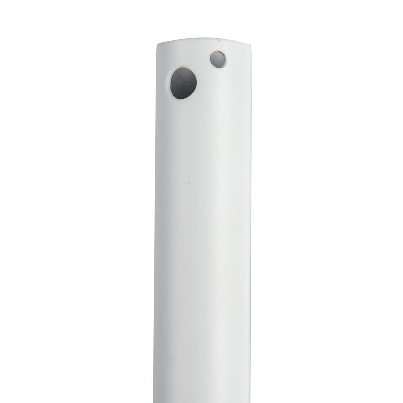 Simply Lock to Extend The Height Ceiling Fan Downrod, White, 21" H x 0.88" W x 0.88" D