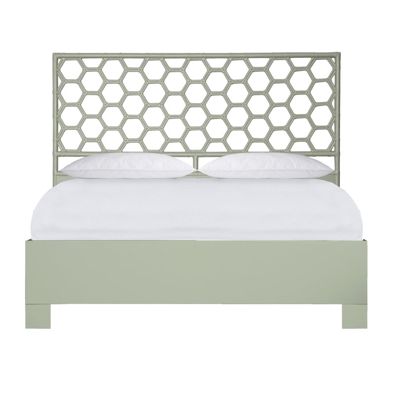 Honeycomb Standard Bed, King, Celery Green