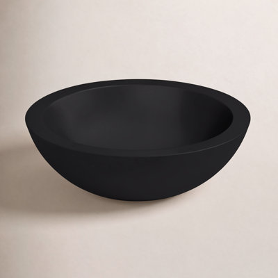 NativeStone Morro Round Concrete Vessel Sink