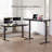 Tempered Glass Top Height Adjustable Standing Desk, Computer Desk with Drawer and USB Charge-1006698345-1008077176