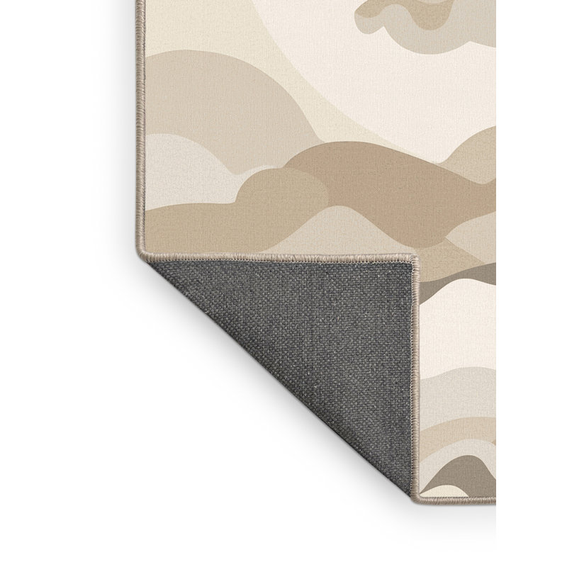 Tapis beige moelleux moelleux Adlai, 3 x 5