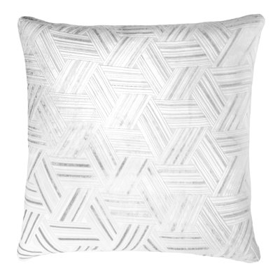 Entwined Square Velvet Pillow Cover & Insert