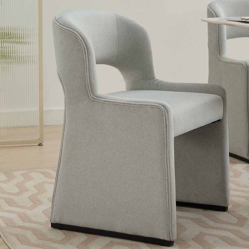 Upholstered Modern Upholstered Wingback Dining Chairs For Dining Room Living Room, Gray, 1