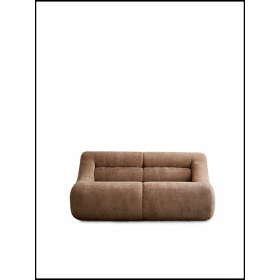 Canapé-dans-une-boîte, canapé 2 places en mousse à mémoire de forme, sans installation et facile à transporter, canapé moderne à assise profonde avec tissu chenille pour salon, chambre à coucher, appartement, bureau à domicile