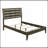 Grey Queen Sleigh Bed