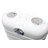 Flame King Dual 20LB Propane LP Tank Light Plastic Heavy Duty Cover for RV, Travel Trailer, Camper