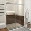Porte de douche sans cadre à double porte coulissante de 55 à 59 po x H 72 po-108804978