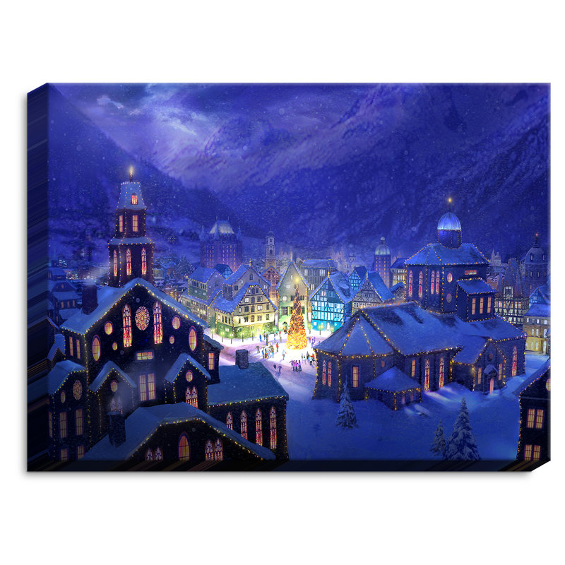 Imprimé lumière de noël éclairé sur tissu