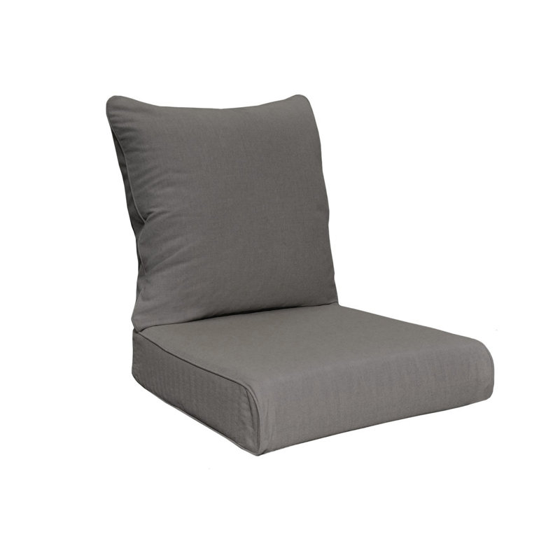 Sunbrella® Premium Outdoor Deep Seating Cushion, Cast Charcoal