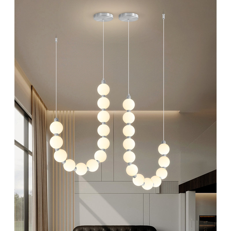 Luminaire à DEL 12 lumières, Argent argent