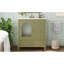 Élégant meuble-lavabo de salle de bain 30 po avec lavabo, conception en bois vert