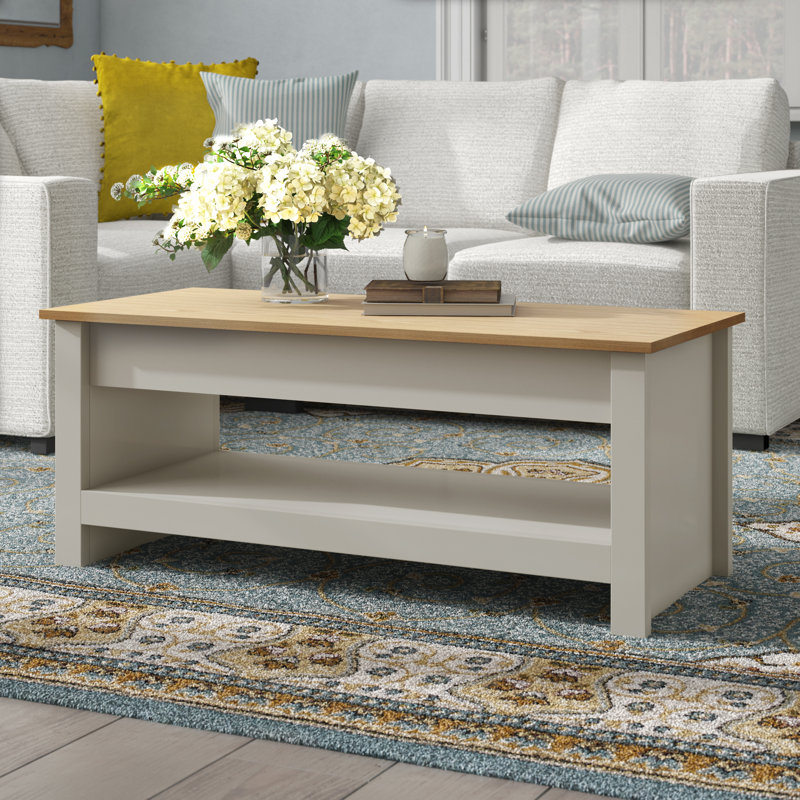 Caddis Lift Top Sled Coffee Table with Storage, Grey