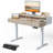 48" Electric Standing Desk with Drawers-1069399177-1059862605