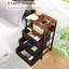 Night Stand Set 2, Led Nightstand With Charging Station, End Tables With Storage Shelf, Bed Side Table With 3 Fabric Drawers For Bedroom, Small Spaces-1819226000