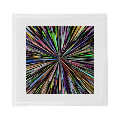 Serviettes de table en satin de coton Fireworks