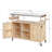 Rolling Bar Cart & Storage Cabinet-106343795