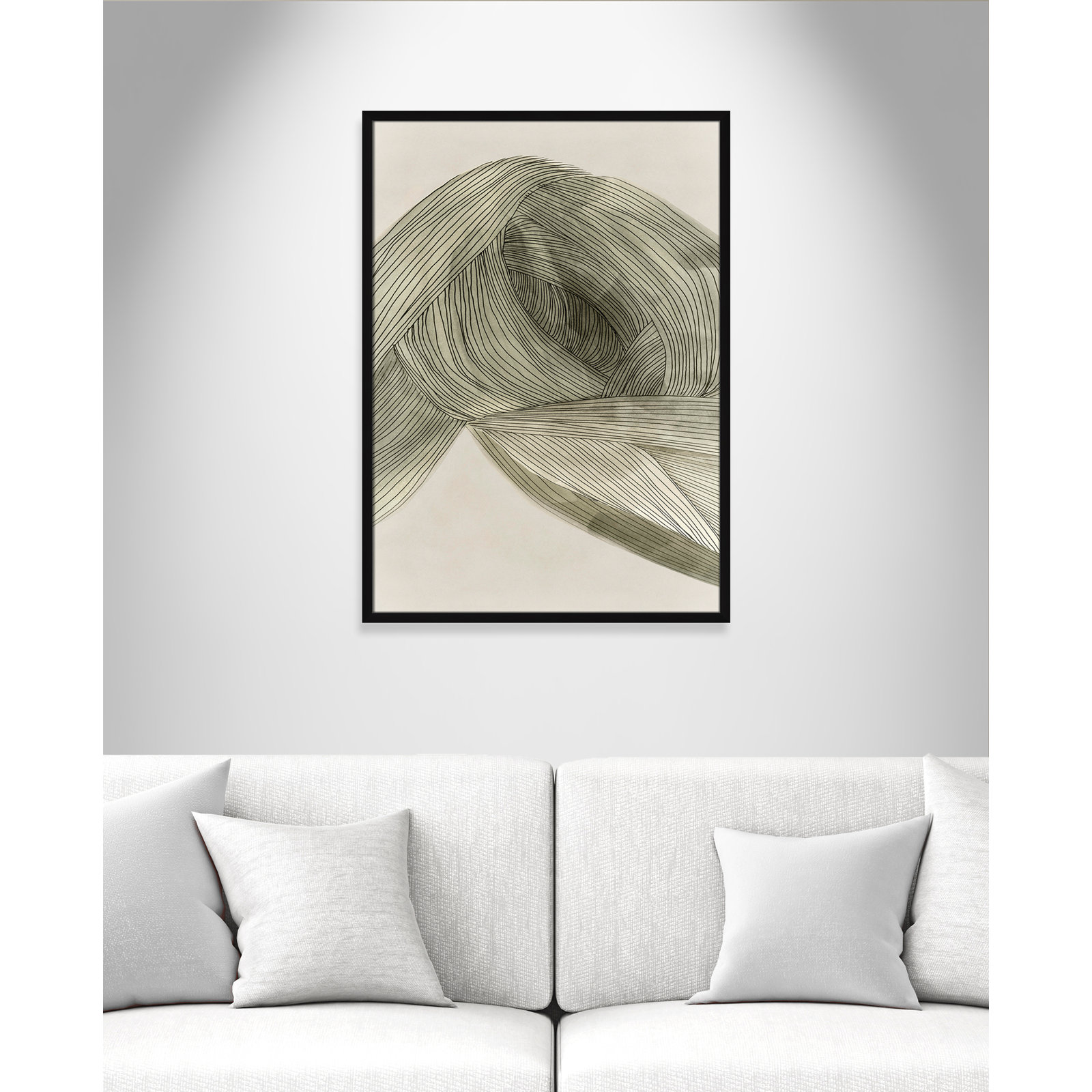 Arnell "Dreaming in Pastel I" Painting, 35.5" H x 25.5" W x 0.75" D, Satin Black