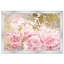 Camélias roses et dorés - peinture à cadre flottant-68785355-68785353