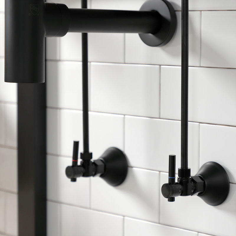 Trimscape Contemporary Plumbing Sink Trim Kit, Matte Black
