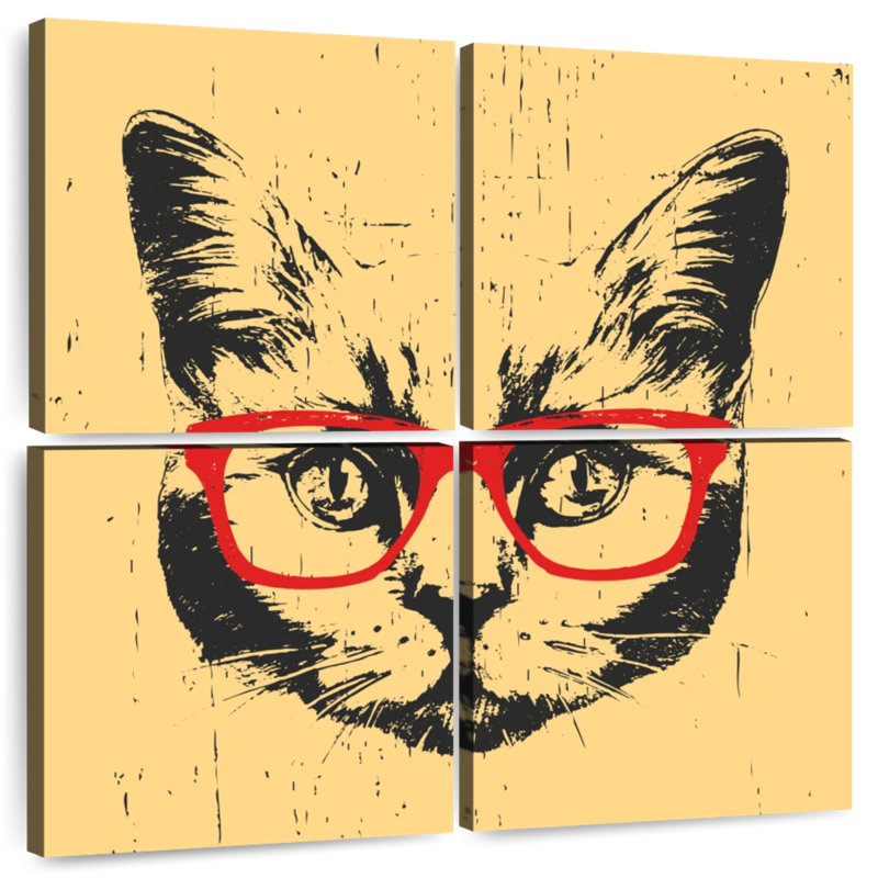Chat Brampt avec lunettes