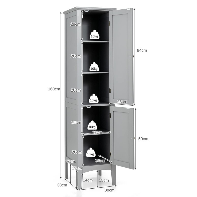 Hurstville Freestanding Bathroom Cabinet, Natural