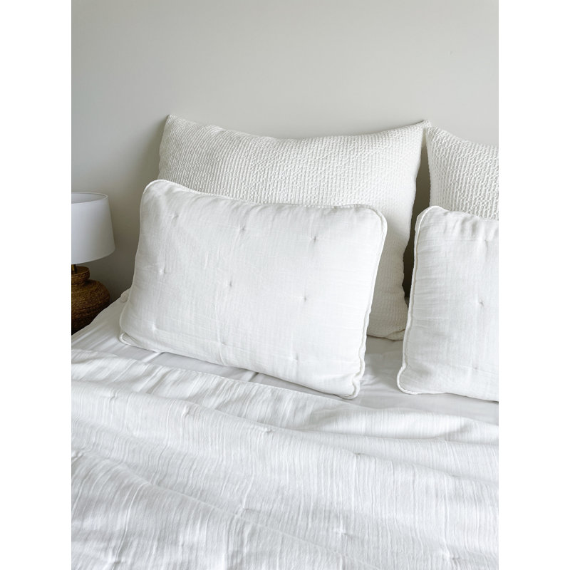 Quilt Set, Beige, Queen Quilt + 2 Shams