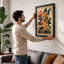 Orange Blooms Study Botanical - Framed Print-1335535594-1335535598