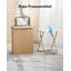 Table d'appoint pliante pour téléviseur, sans montage, avec plateau aspect marbre. Table d'appoint polyvalente, idéale pour les repas, les collations et les ordinateurs portables. Convient aux sofas, aux tables de chevet et aux petits espaces. Se plie à plat pour un rangement facile (effet marbre).