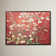 'Red Blossoming Almond Tree' by Vincent van Gogh, Red Botanical Tree Fine Art Gallery Canvas Print
