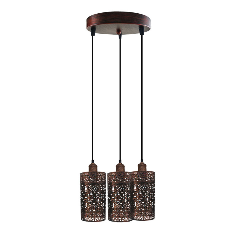 Moeller 3 - Light Cluster Pendant, Rustic Red
