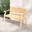 Diomiro Palm 2-Person Teak Outdoor Bench