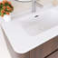 Meuble-lavabo mural simple 30 po avec comptoir intégré en céramique blanche