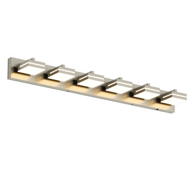 Modern Dimmable Bathroom LED Vanity Light over Mirror 5CCT Adjustable Lighting Fixture