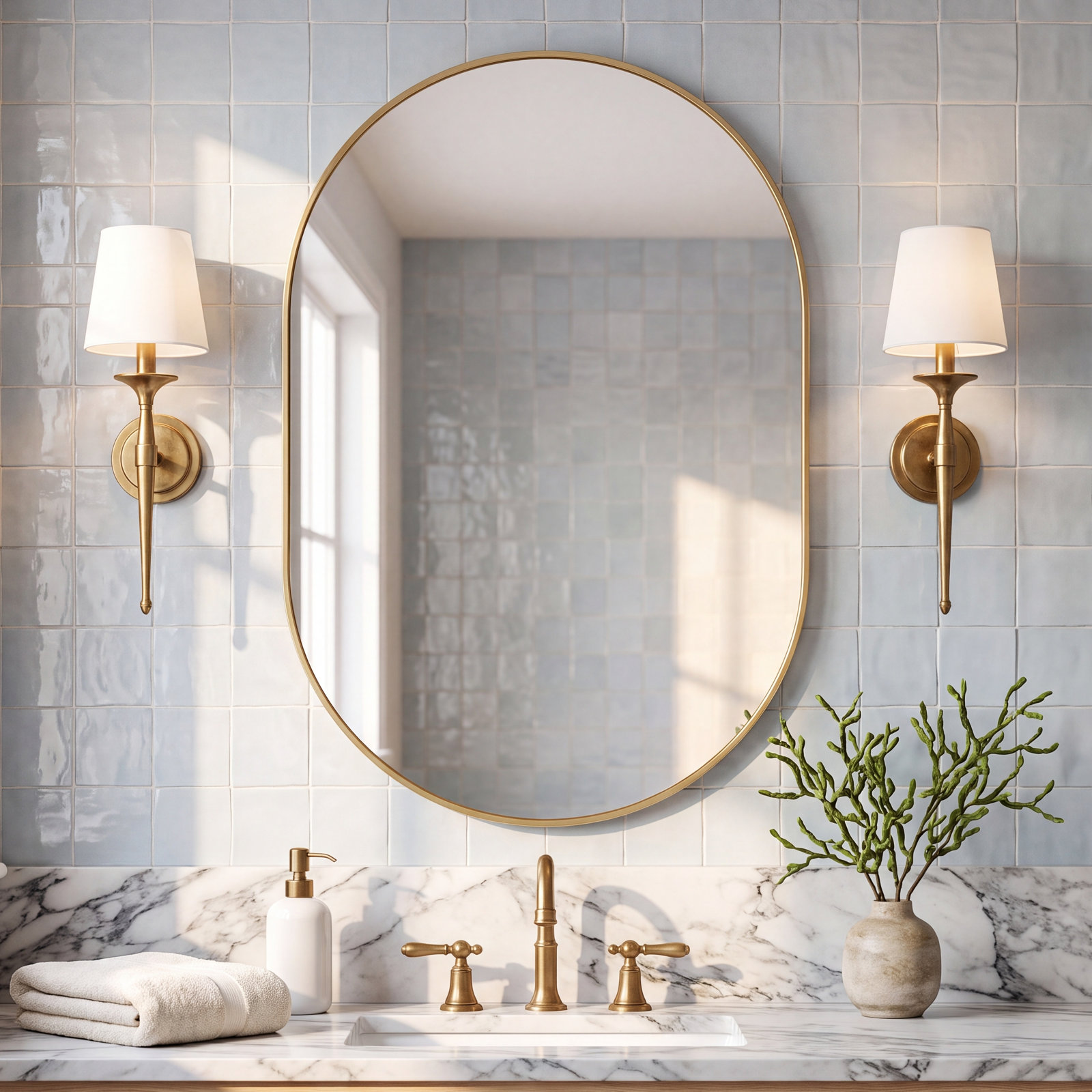 Laelani Recessed Medicine Cabinet, Gold