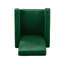 Fauteuil inclinable Modern Glam avec revêtement en velours et pieds en acier inoxydable-1558709234