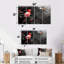 Jardin rouge et noir, Eden Birds - ensemble de reproductions d'art mural oiseaux-1754897714