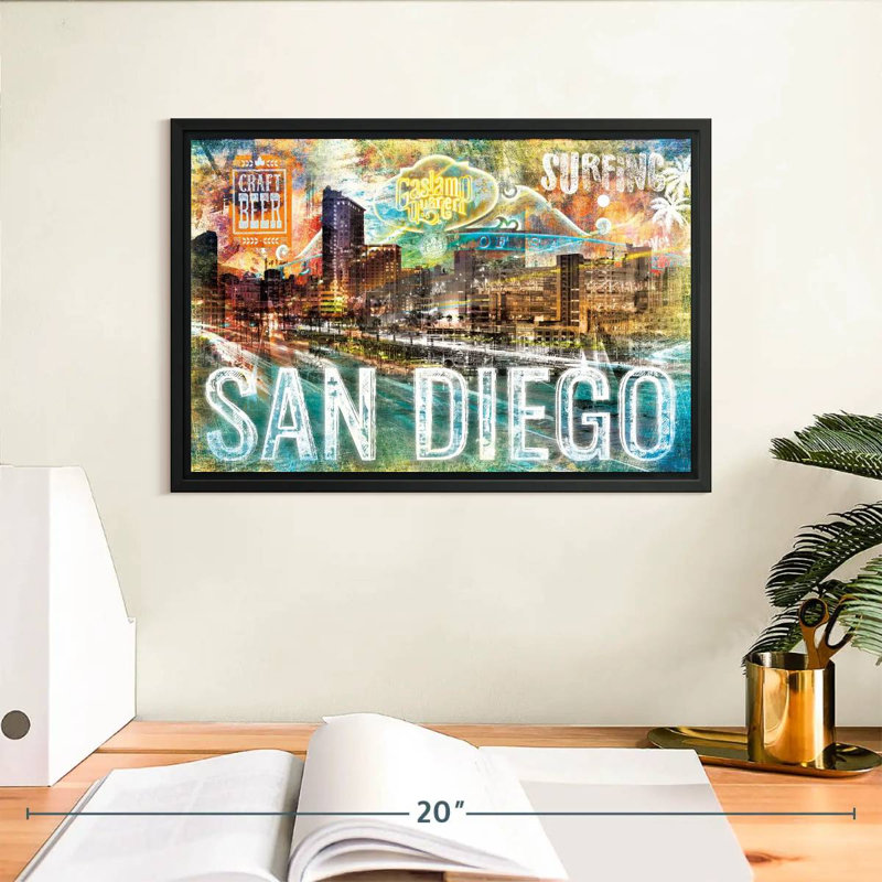 Hannes, San Diego, ville, grunge, H 9 po x l 13 po