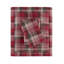 Ensemble de draps en flanelle de coton ultra doux à carreaux rouges confortables parfaits pour toutes les saisons
